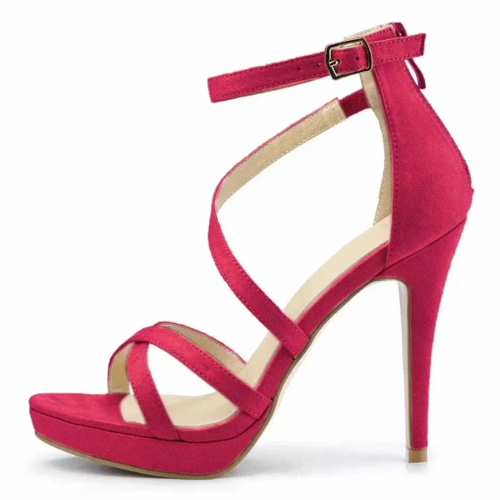 Women Sandals Summer Sexy Pump - Sandal Strappy Heeled avaliação e preço