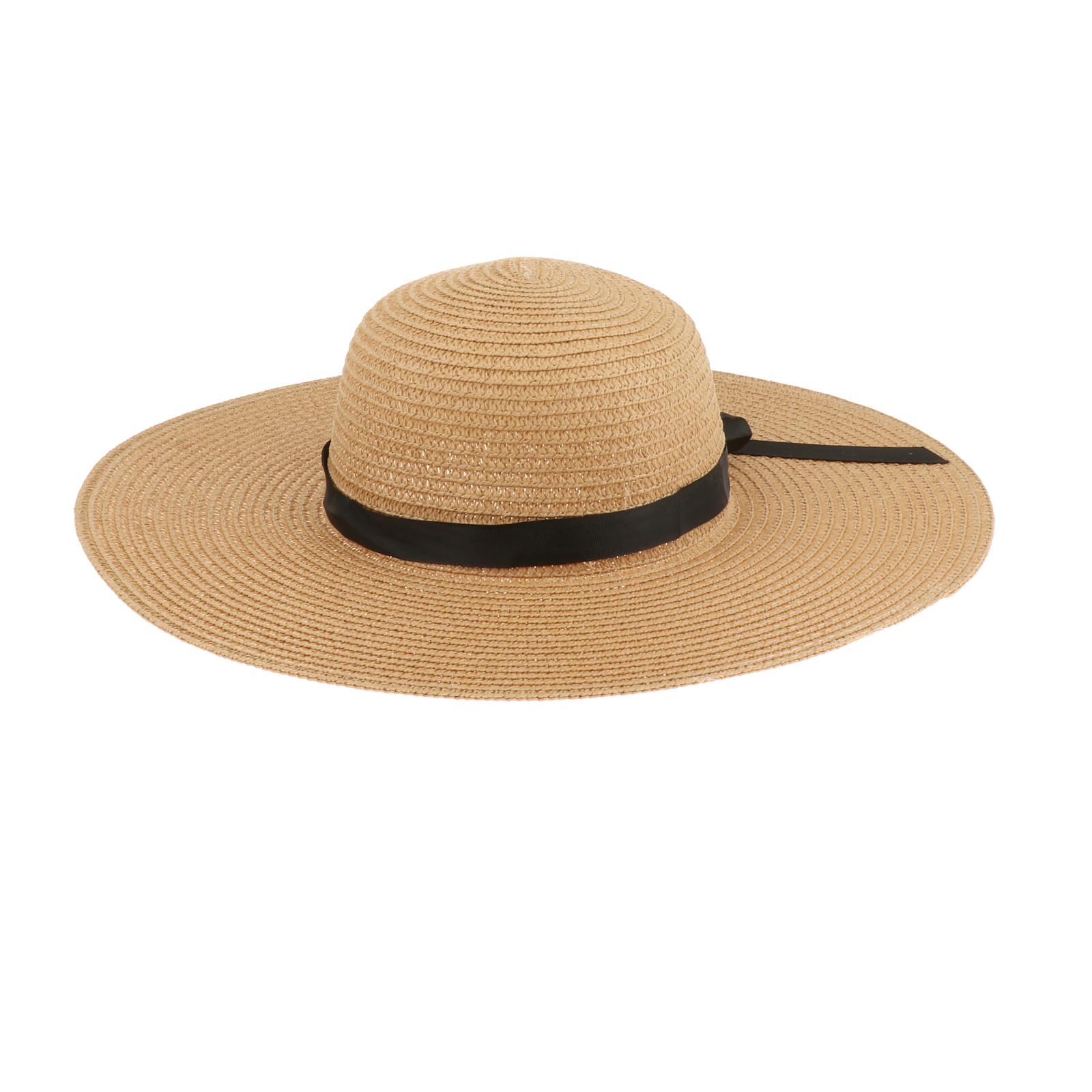 Women Wide Brim Straw Sun Hat  - Hat Floppy Wide avaliação e preço