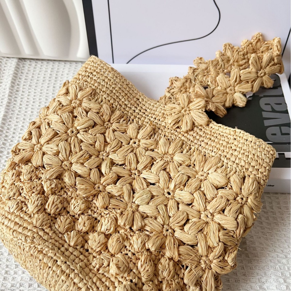 Women Summer Raffia Woven Buck - Crochet Bag Raffia avaliação e preço
