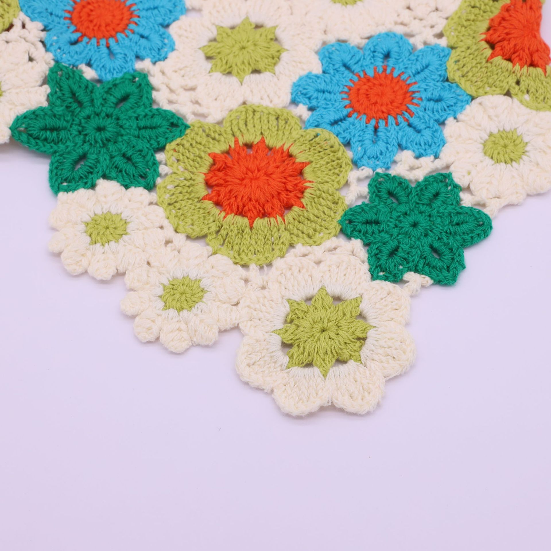 2025 Hand Crochet Daisy Bandan - Headband Summer Knit avaliação e preço