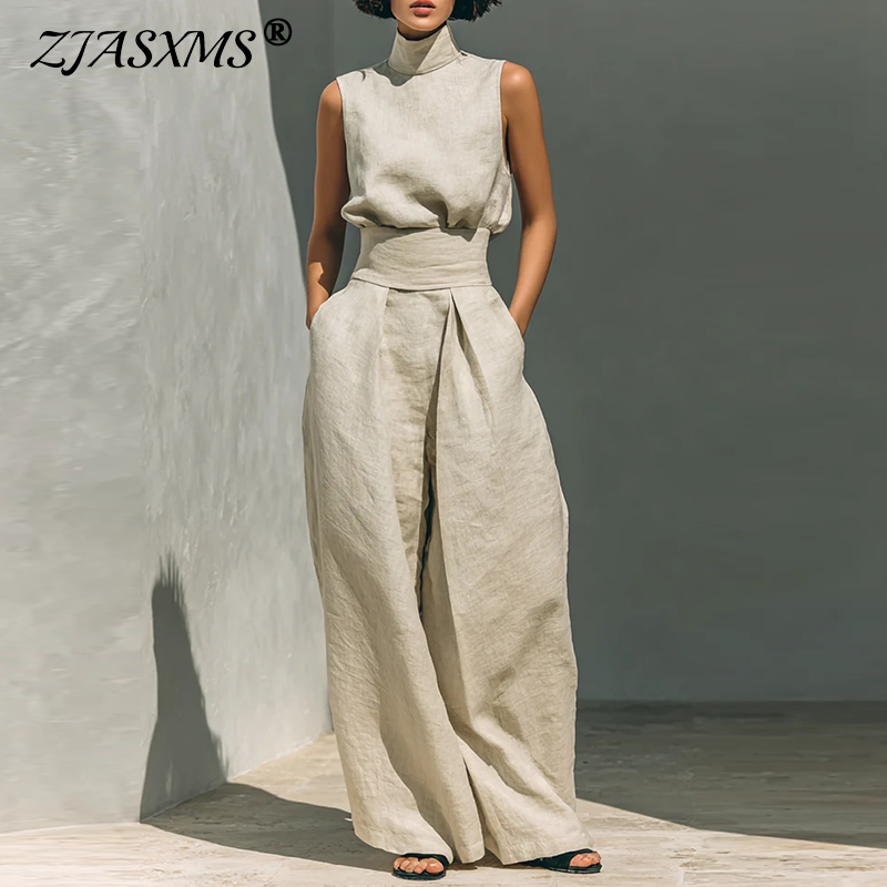 Vintage Solid Cotton Linen Sui - Linen Pant Wide avaliação e preço