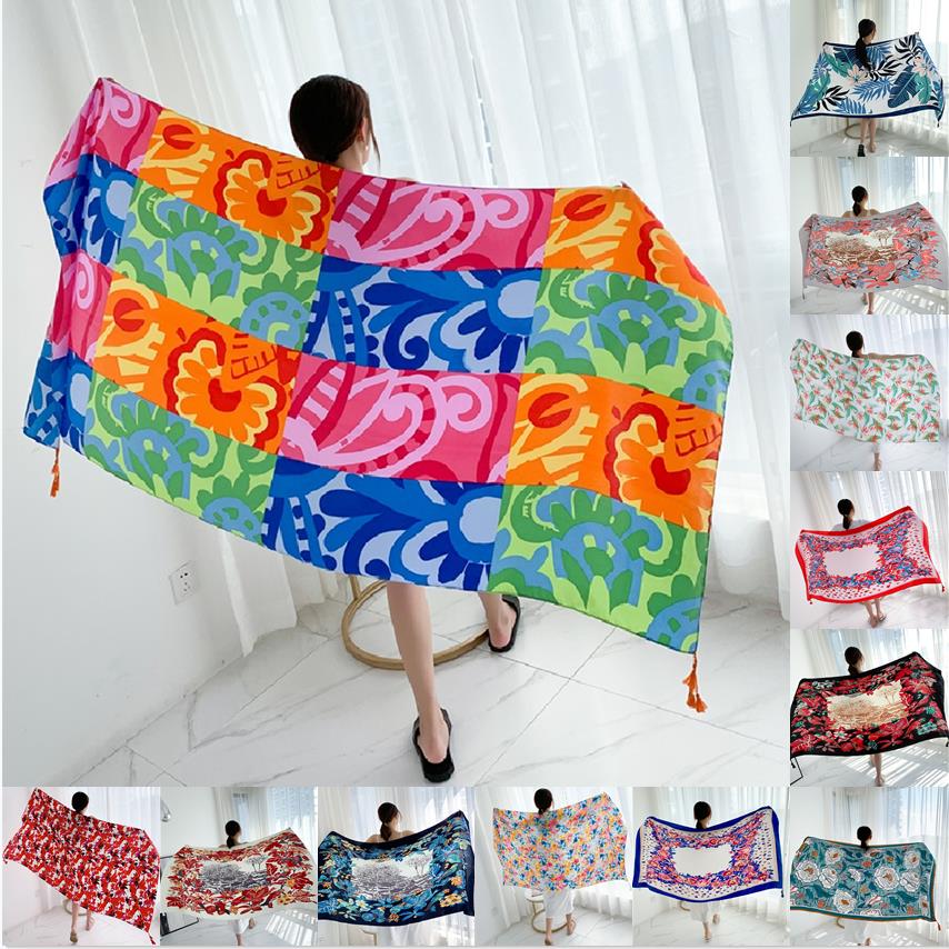 90x185cm Cotton Linen Print Su - Linen Dress Wrap avaliação e preço