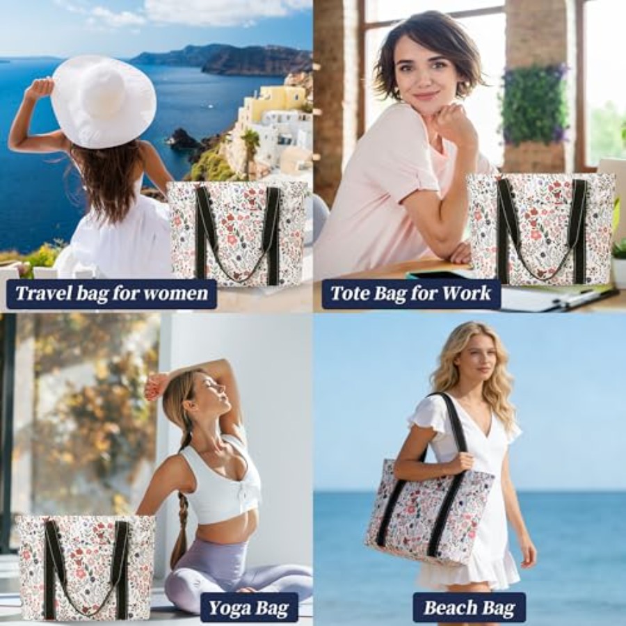 Tote Bag for Women with Laptop - Tote Bag Beach avaliação e preço