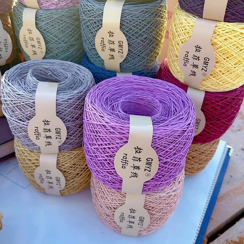 220M/Roll Washable Japanese Pl - Crochet Bag Raffia avaliação e preço