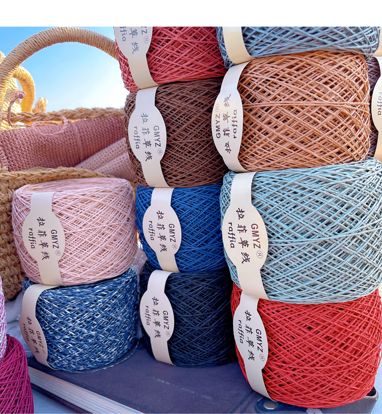 220M/Roll Washable Japanese Pl - Crochet Bag Raffia avaliação e preço