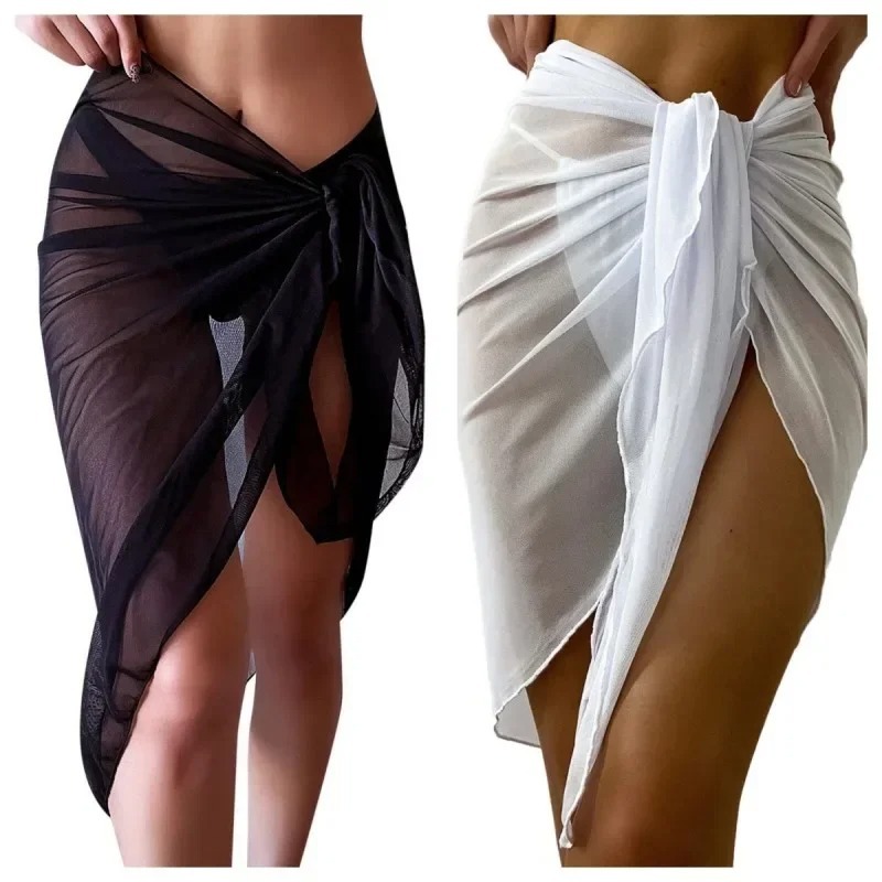 Summer Beach Dress Wrap Sheer  - Cover Up Kaftan avaliação e preço