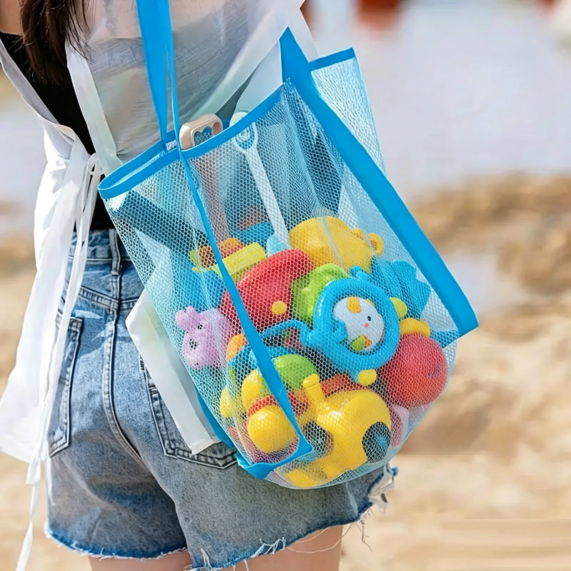 Multicolor Swimming Large Mesh - Tote Bag Beach avaliação e preço