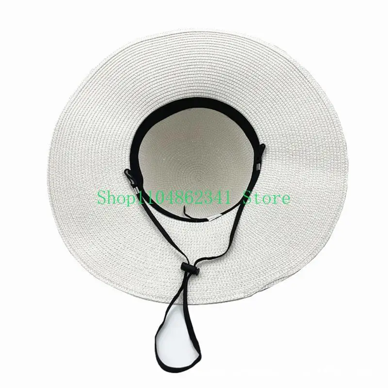 652F Elegant Floppy Straw Hat  - Hat Floppy Wide avaliação e preço